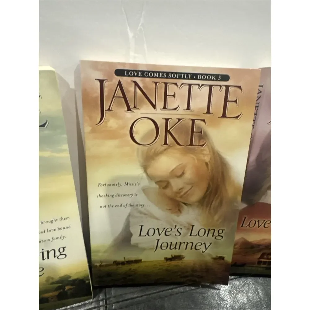 Lot of 4 Janette Oke Love Comes Softly Series Books 1-4 Christian Fiction